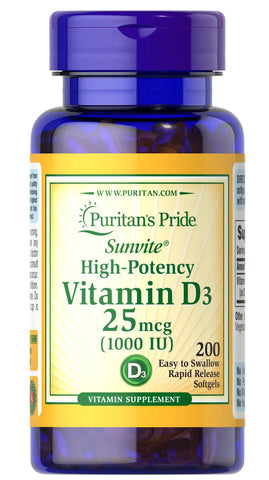 Vitamin D3 25 mcg (1000 IU)