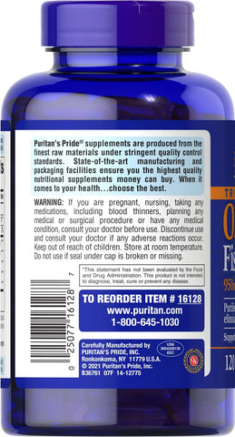 Triple Strength Omega-3 Fish Oil 1400 mg (950 mg Active Omega-3)