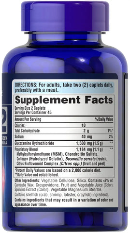 Glucosamine, Chondroitin & MSM-2 Per Day Formula