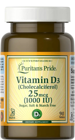 Vitamin D3 25 mcg (1000 IU)