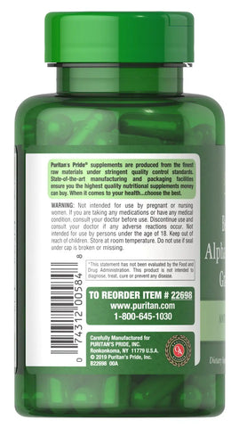 Berberine, Alpha Lipoic Acid, Grape Seed