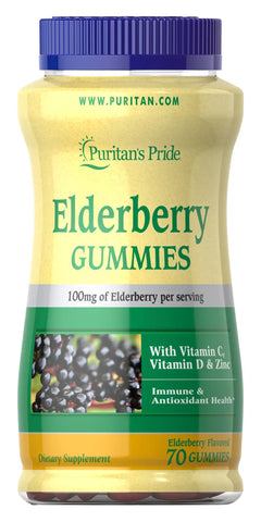 Elderberry Gummies with Vitamin C, D & Zinc