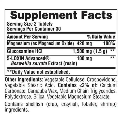 Triple Strength Joint Soother® Glucosamine Boswellia + Magnesium