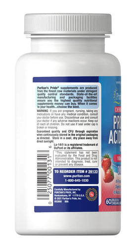 Chewable Probiotic Acidophilus with Lactis