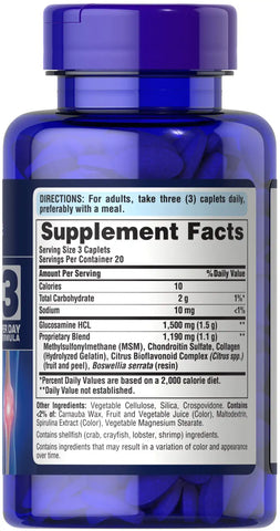 Glucosamine, Chondroitin & MSM-3 Per Day Formula