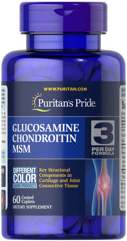Glucosamine, Chondroitin & MSM-3 Per Day Formula