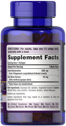 Resveratrol 250 mg plus Red Wine Extract