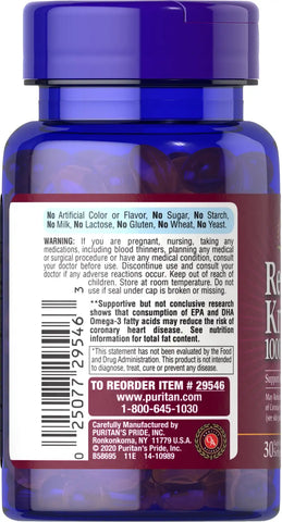 Red Krill Oil 1000 mg (170 mg Active Omega-3)