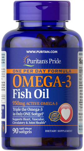 One Per Day Omega-3 Fish Oil 1400 mg (950 mg Active Omega-3)