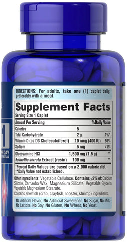 One Per Day Glucosamine, Vitamin D3 & Boswellia
