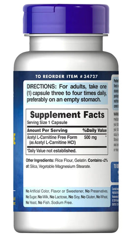 Acetyl L-Carnitine 500 mg