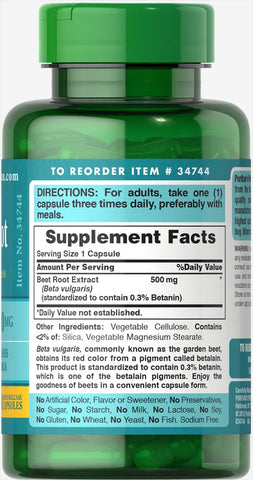 Beet Root Extract 500 mg