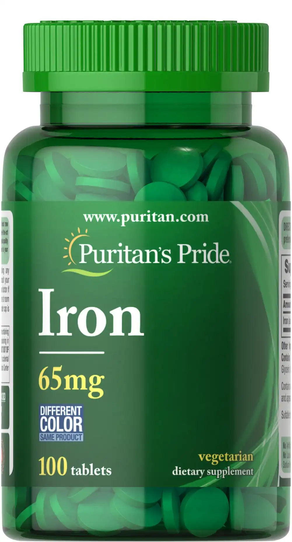 Iron 65 mg (Ferrous Sulfate)