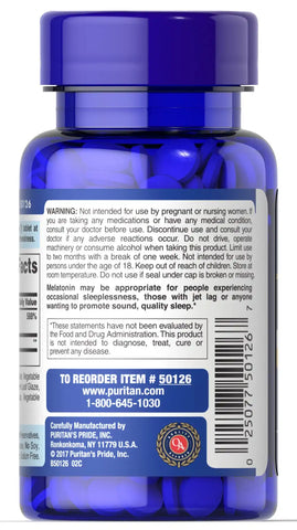Timed Release Melatonin 5 mg with B-6