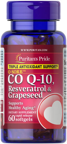 Q-SORB™ Co Q-10, Resveratrol & Grapeseed