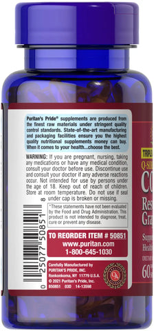 Q-SORB™ Co Q-10, Resveratrol & Grapeseed