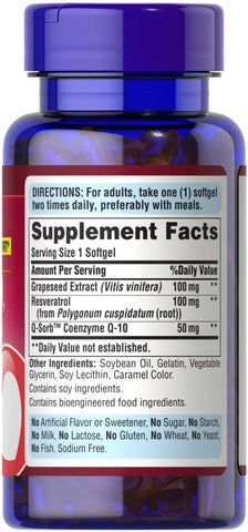 Q-SORB™ Co Q-10, Resveratrol & Grapeseed