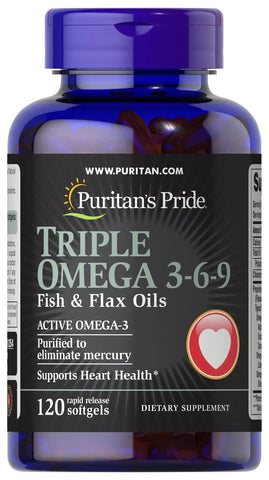 Triple Omega 3-6-9 Fish & Flax Oils