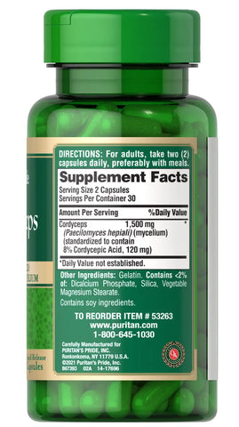 Cordyceps Mushroom 750 mg