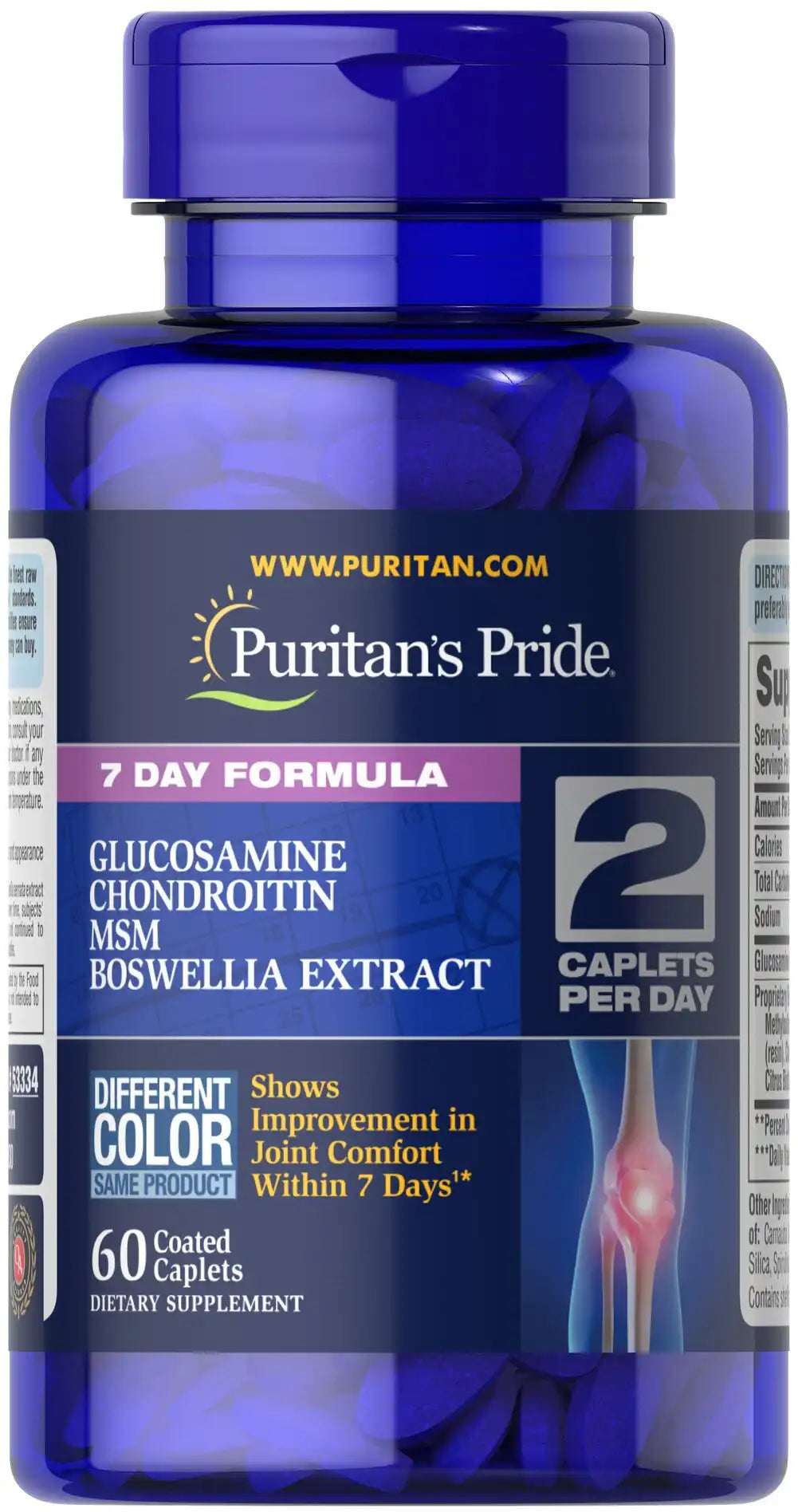 7 Day Formula Glucosamine, Chondroitin, MSM & Boswellia