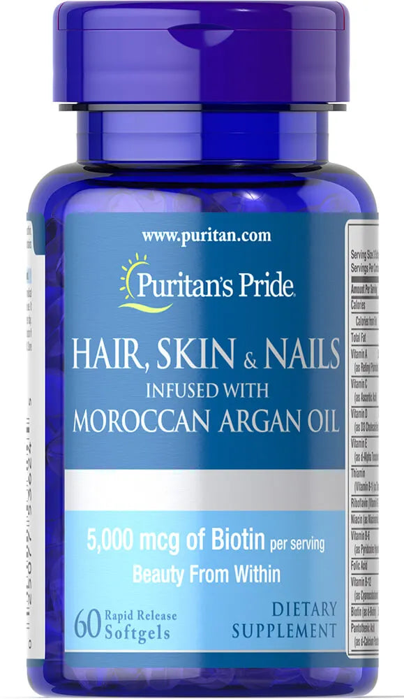 Hair, Skin & Nails infused with Moroccan Argan Oil