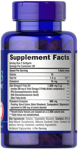 Omega-3 Fish Oil Plus Cholesterol Support*
