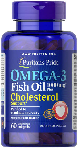 Omega-3 Fish Oil Plus Cholesterol Support*