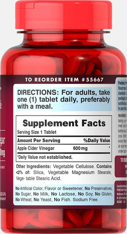 Apple Cider Vinegar 600 mg