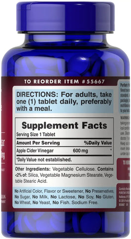 Apple Cider Vinegar 600 mg