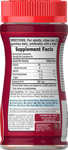 Co Q-10 200 mg Peach Mango Gummies