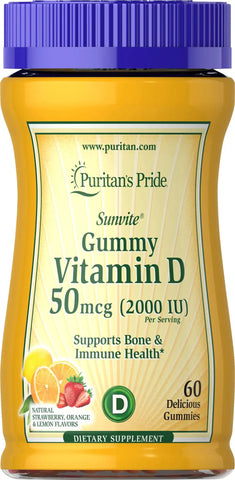 Vitamin D3 2000 IU (per serving) Gummies