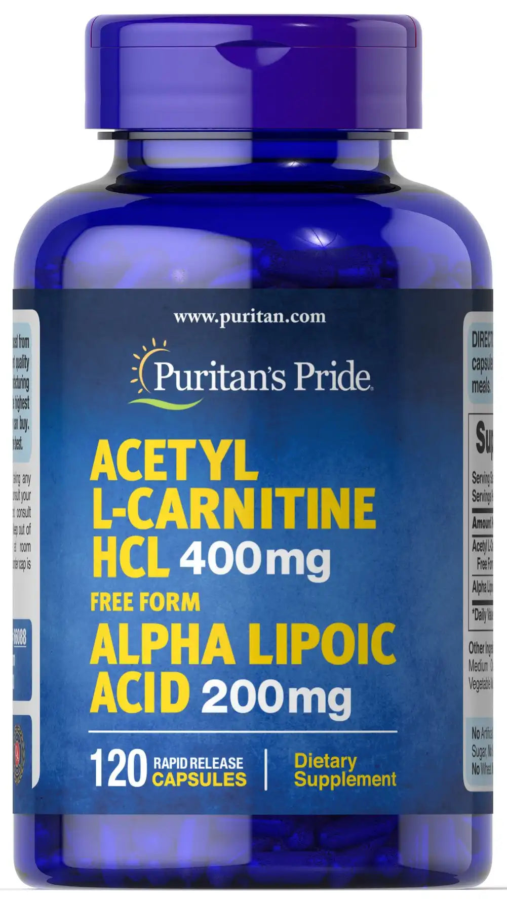 Acetyl L-Carnitine 400 mg with Alpha Lipoic Acid 200 mg