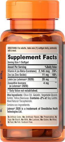 Lutein Blue Light Vision Guard® with Lutemax® 2020