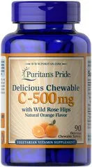 Chewable Vitamin C 500 mg with Rose Hips