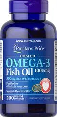 Omega-3 Fish Oil Coated 1200 mg (360 mg Active Omega-3)