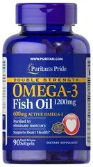 Double Strength Omega-3 Fish Oil 1200 mg/600 mg Omega-3