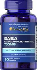 GABA (Gamma Aminobutyric Acid) 750 mg