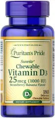 Chewable Vitamin D3 25 mcg (1000 IU)
